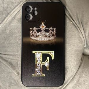NEW iPhone 11 Crowned Initial Phone Case